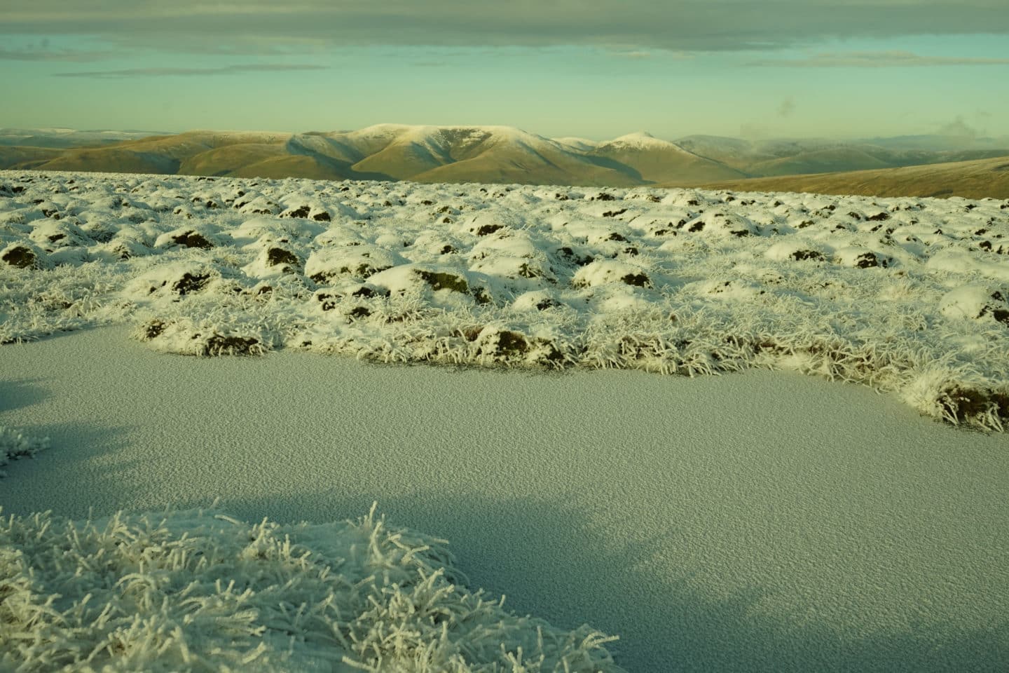 The Pennines covered in snow at Christmas