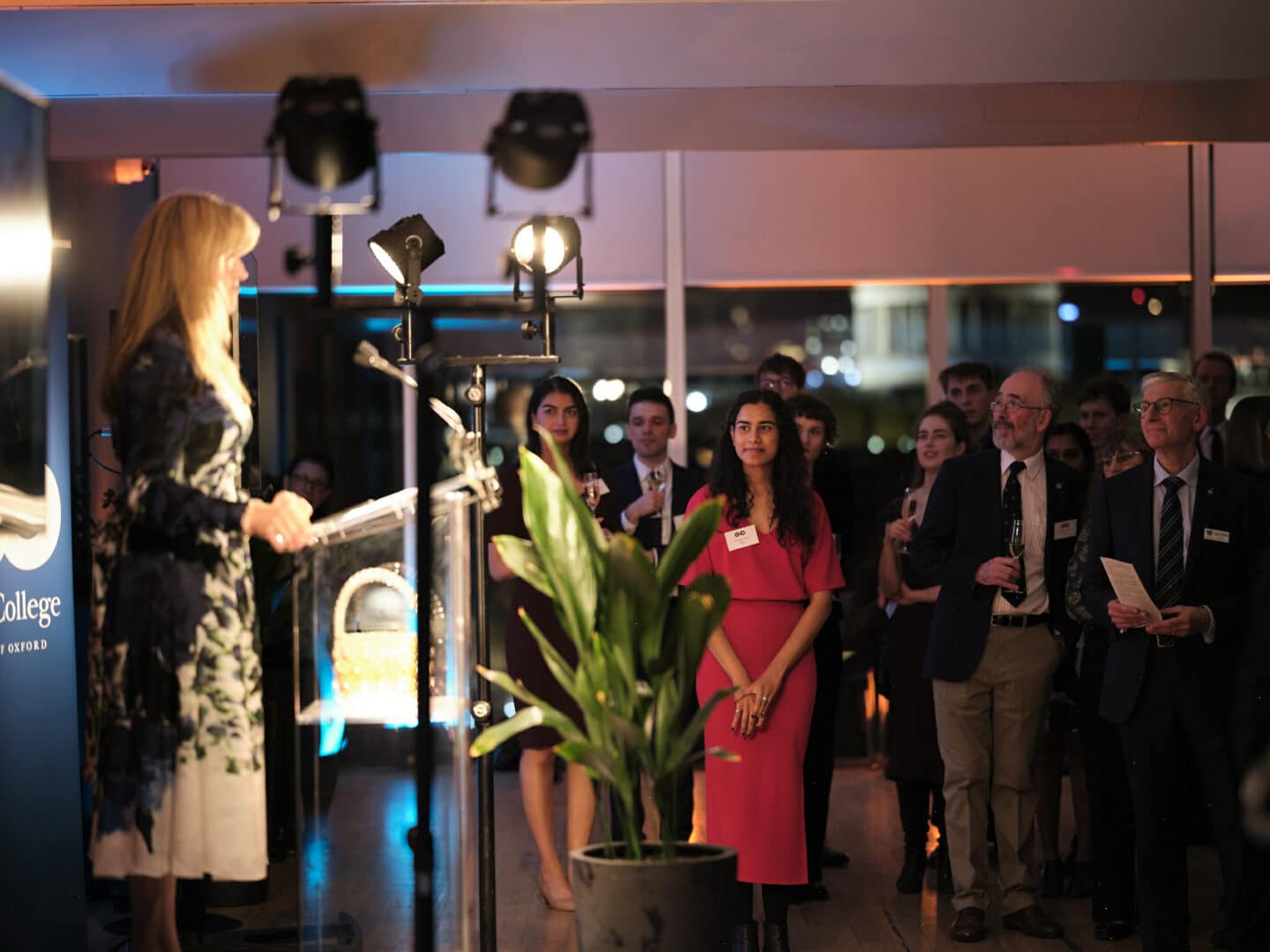 Jane Jenkins giving speech at the 600 campaign launch