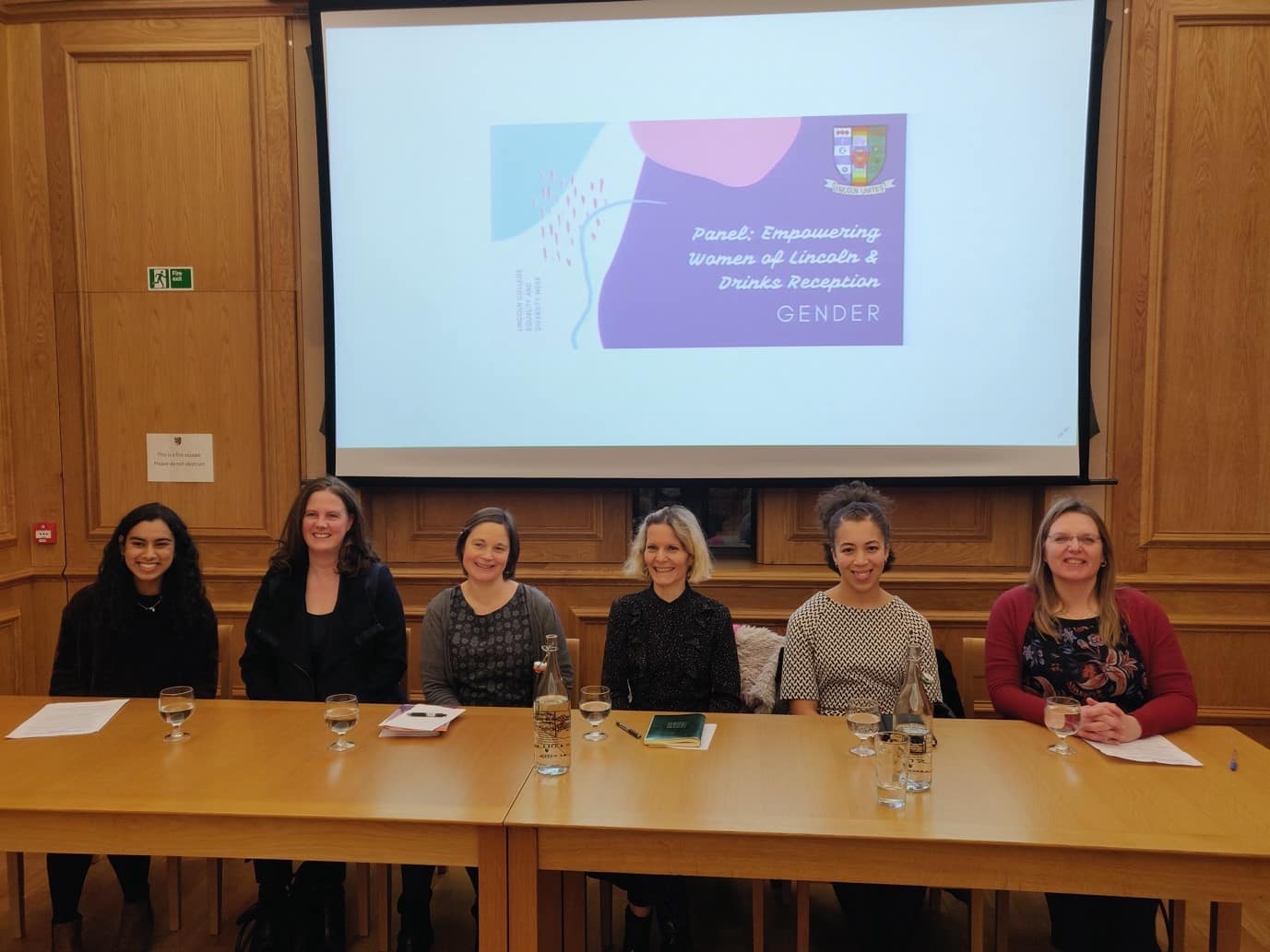 Alumnae panellists at Lincoln Unites discuss the empowerment of women