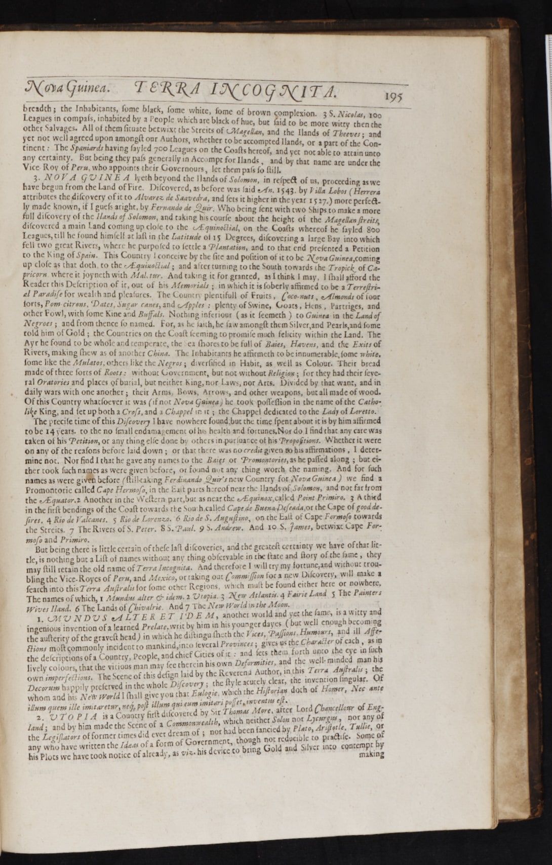 The appendix to Cosmographie in Four Bookes