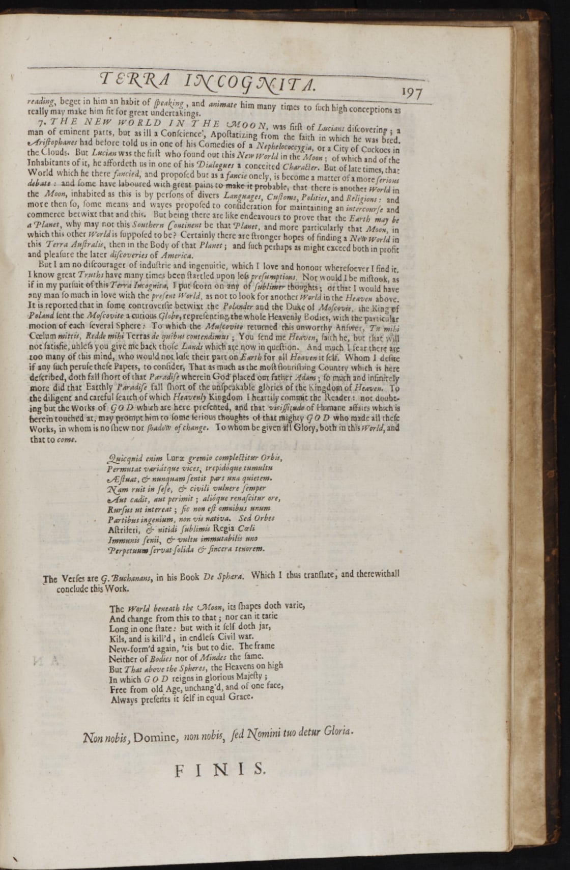 The appendix to Cosmographie in Four Bookes