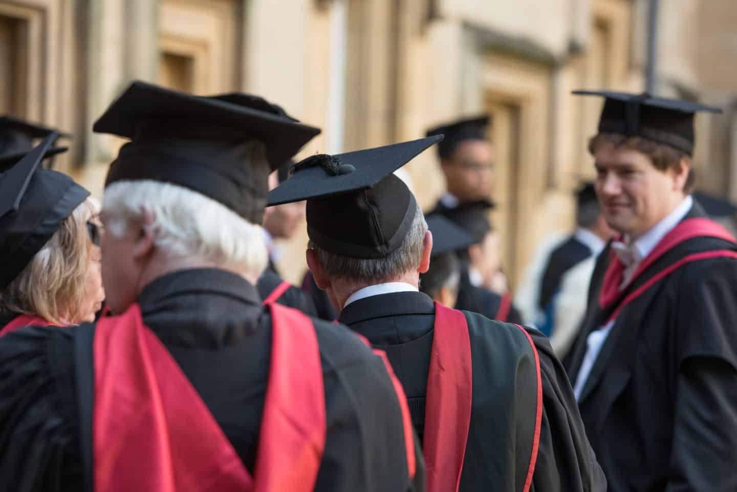 Lincoln Fellows in academic dress