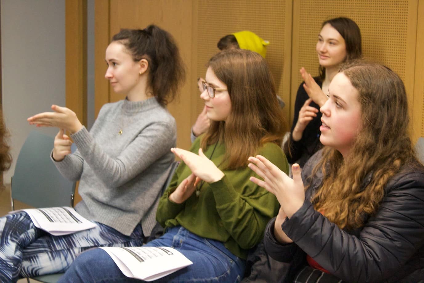 Sign language workshop at Lincoln Unites