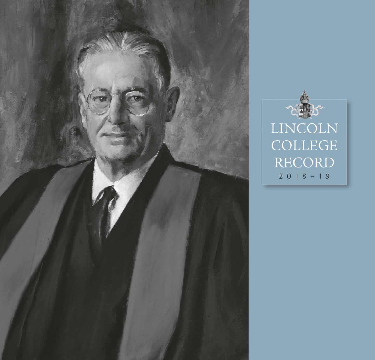 Front cover of the Lincoln College Record