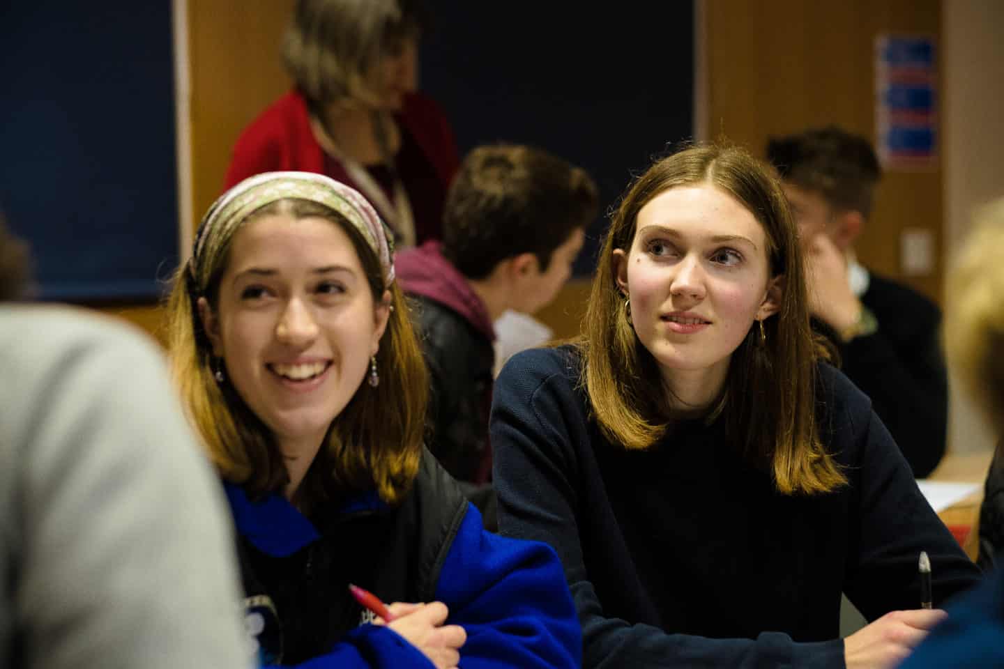 School students at an access and outreach workshop