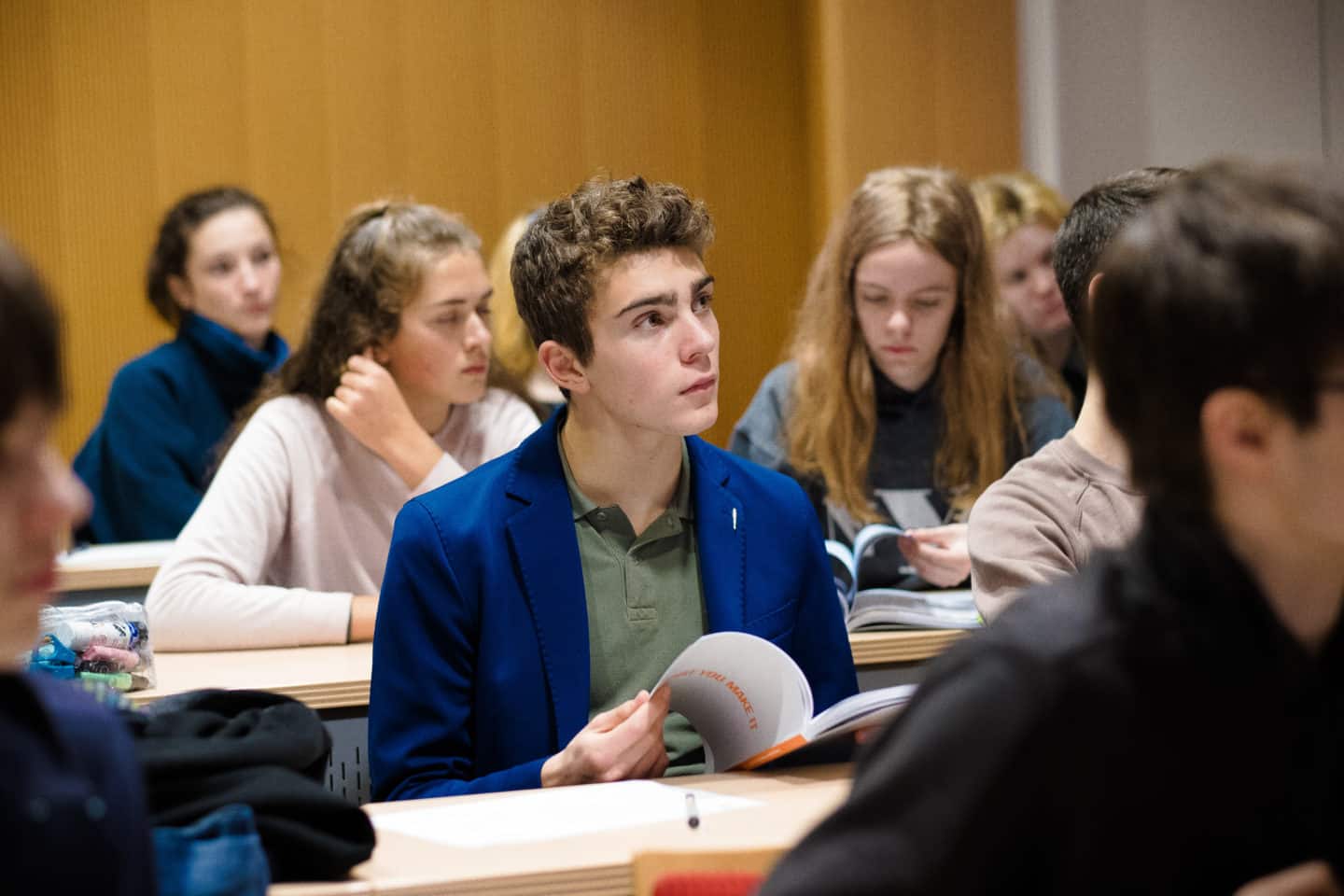 School students at an access and outreach workshop