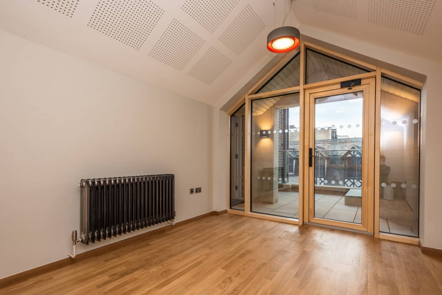 The new Reading Room, above the entrance arch